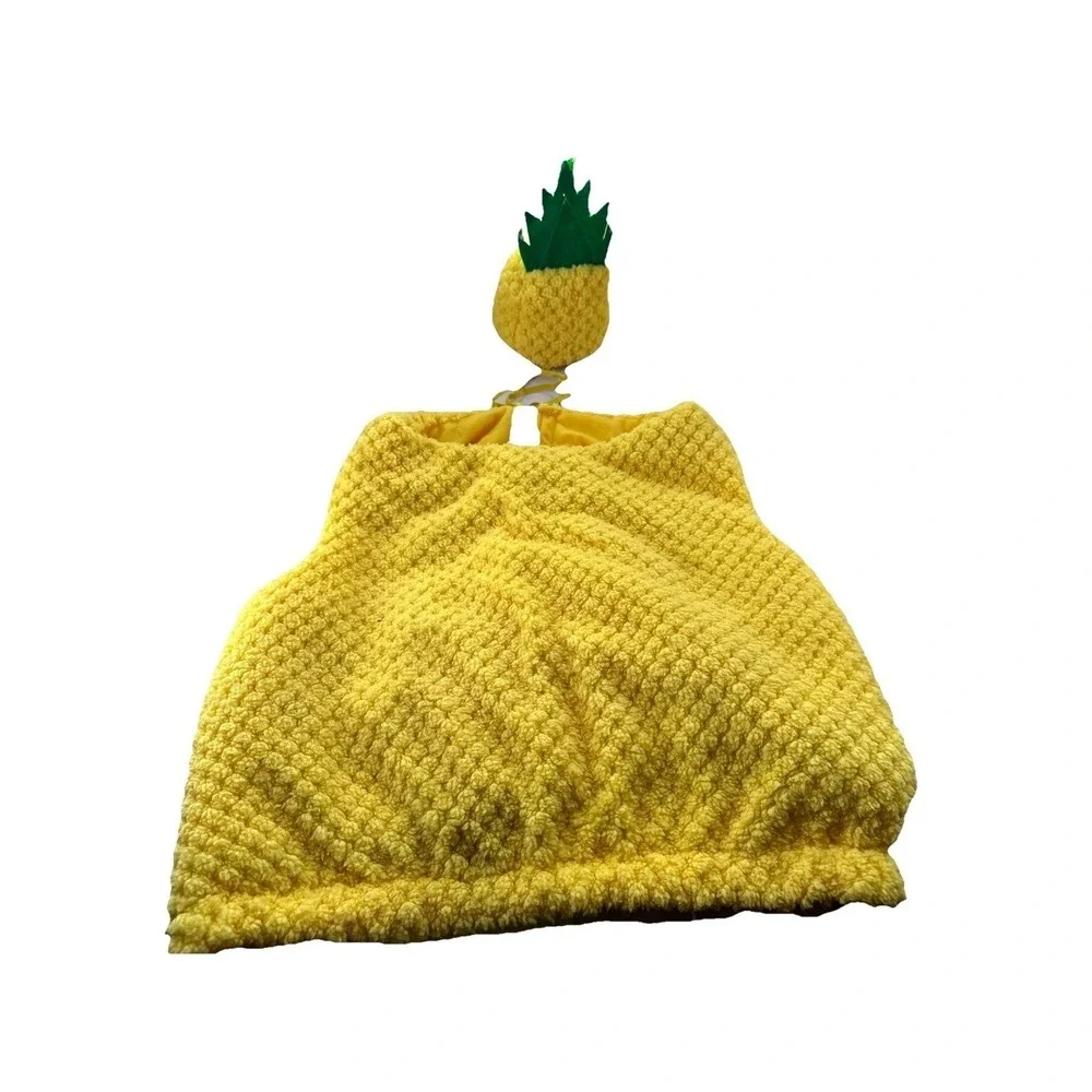 Hyde‎ & EEK Pineapple Pet Costume XL Yellow Fruit Dog Halloween Outfit with Hat